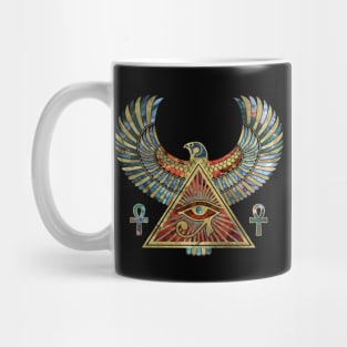 Eye of Horus - Wadjet  Gemstone and Gold Mug